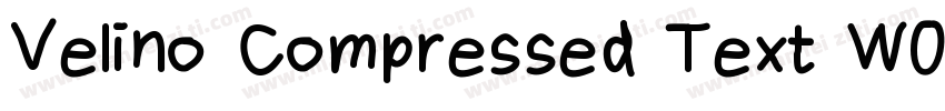 Velino Compressed Text W04 Blk字体转换